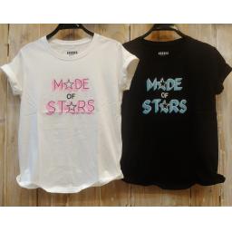 BR21928 - MODE OF STARS TSHIRT TUMBLR TEE - Putih