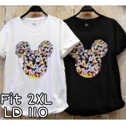 BR21963-1 - MICKEY TSHIRT TUMBLR TEE SIZE 2XL - Putih