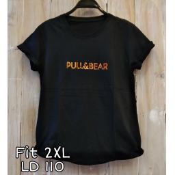 BR21998 - PULL HITAM TSHIRT TUMBLR TEE SIZE 2XL