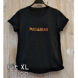 BR21999 - PULL HITAM TSHIRT TUMBLR TEE SIZE XL