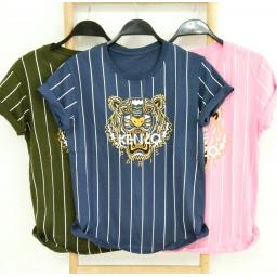 BR22140 - KENZ SALUR TSHIRT TUMBLR TEE - Hijau Army