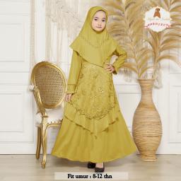 BR22156 - GAMIS SYARI ANAK OLIVE