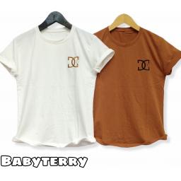 BR22195-1 - DC TSHIRT TUMBLR TEE (BABYTERRY) - Putih