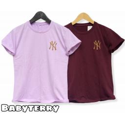 BR22197 - NEW YORK TSHIRT TUMBLR TEE (BABYTERRY) - Plum