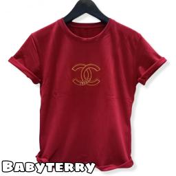 BR22204 - CHAN MAROON TSHIRT TUMBLR TEE (BABYTERRY)