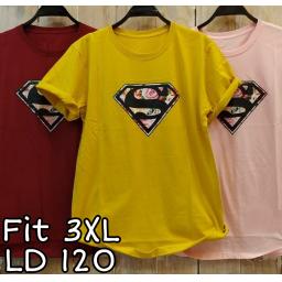 BR22267 - SUPERMAN TSHIRT TUMBLR TEE SIZE 3XL - Maroon