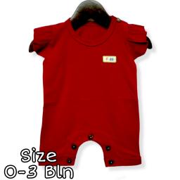 BR22315 - JUMPER BAYI POLOS RENDA MAROON
