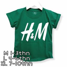 BR22325-3 - HNM HIJAU KAOS ANAK TSHIRT TUMBLR TEE - XL