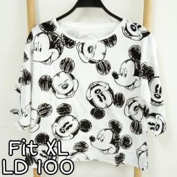 BR22342 - MICKEY LENGAN 3/4 TSHIRT TUMBLR TEE SIZE XL