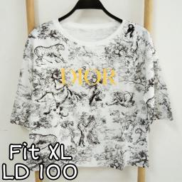 BR22343 - DIO LENGAN 3/4 TSHIRT TUMBLR TEE SIZE XL