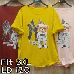 BR22461 - NEW YORK YANKE TSHIRT TUMBLR TEE SIZE 3XL - Kuning
