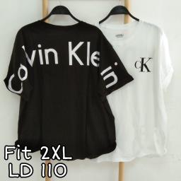 BR22562-1 - CALVIN TSHIRT TUMBLR TEE SIZE 2XL - Hitam