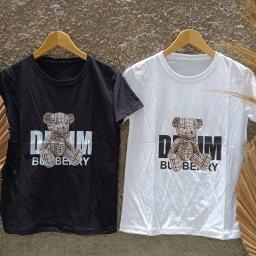 BR22821-1 - BURBER BEAR TSHIRT TUMBLR TEE - Hitam
