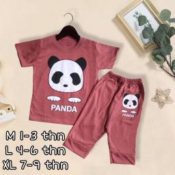 BR22836 - PANDA SALEM DUSTY SETELAN ANAK TSHIRT TUMBLR TEE - Size XL