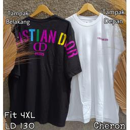 BR23072 - CHRISTIAN DIO TSHIRT TUMBLR TEE SIZE 4XL - Putih