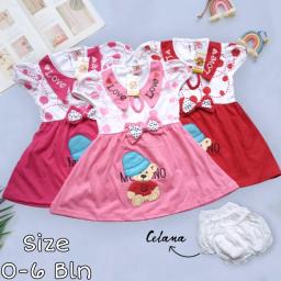 BR23219-1 - SET DRESS BAYI BEAR MOSCHI PDM - Fanta