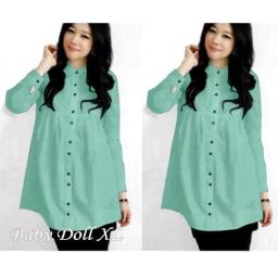 BR23274 - KEMEJA BABYDOLL MINT