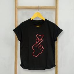 BR23393 - KLIK LOVE HITAM TSHIRT TUMBLR TEE