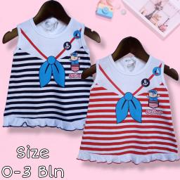 BR23402 - DRESS BAYI MOTIF SAILOR N2 KT - Navy