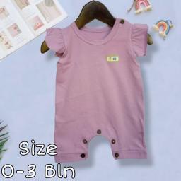 BR23413 - JUMPER BAYI POLOS RENDA LILAC