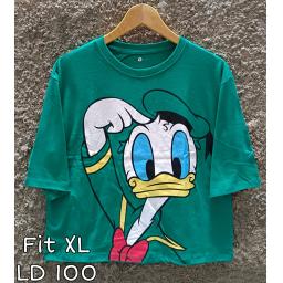 BR23525 - DONALD LENGAN 3/4 TSHIRT TUMBLR TEE HIJAU SIZE XL