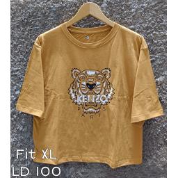 BR23526 - KENZ LENGAN 3/4 TSHIRT TUMBLR TEE KUNYIT SIZE XL