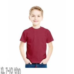 BR23701 - KAOS ANAK POLOS MAROON SIZE XL