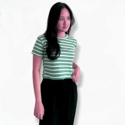 BR23766 - KAOS CROP TEE SALUR MINERALL GREEN - Size M