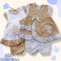 BR23879 - SET DRESS BEAR PDM - Cream