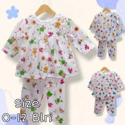 BR23907 - SETELAN BABYDOLL RABBIT PDM - Kuning