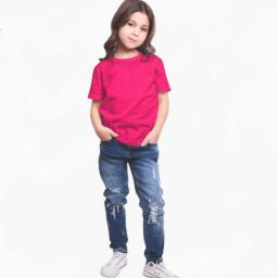 BR24042 - KAOS ANAK POLOS FUCHIA - Size M