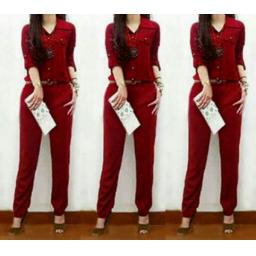 BR04550 - JUMPSUIT EMILY MAROON BR04550 - JUMPSUIT EMILY MAROON