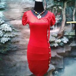 BR08321 - MINI DRESS MERAH