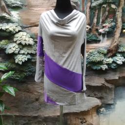 BR08327 - ATASAN  ABU KOMBI PURPEL