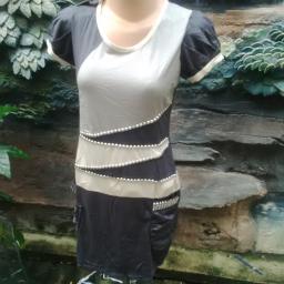 BR08505 - DRESS MUTIARA ABU