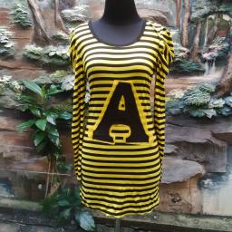 BR09367 - SALE BLOUSE STRIPE YELLOW