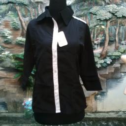 BR09816 - SALE KEMEJA OLIVIA HITAM