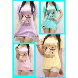 BR10247 - KAOS BONEKA - purpel