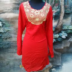 BR10413 - SALE ATASAN BORDIR RED
