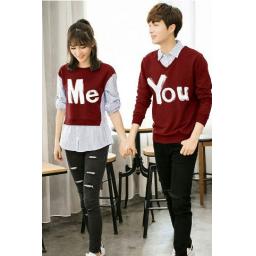 BR13357 - CP SWEATER ME YOU MAROON