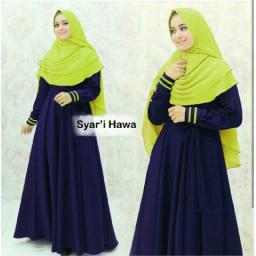 BR14634 - SYARI HAWA NAVY HIJAU STABILO