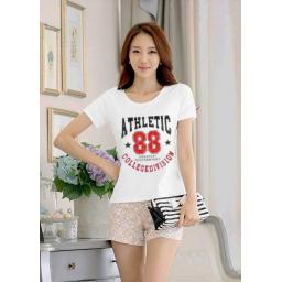 BR15504 - T-SHIRT PUTIH ATHLETIC 88 MERAH
