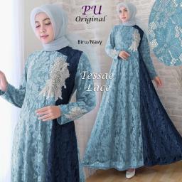 BR15510 - TESSAE LACE BIRU NAVY (PU)