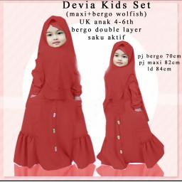 BR15985 - 7642 DEVIA KIDS SET MERAH