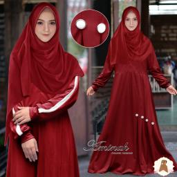 BR16006 - AMINAH SYARI MAROON (EP)