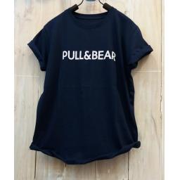 BR16341 - PULL & BEAR NAVY TSHIRT TUMBLR TEE