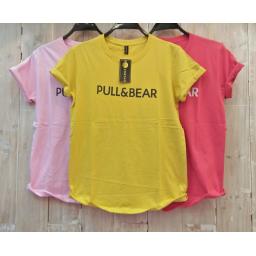 BR16490 - PULL & BEAR  TSHIRT TUMBLR TEE - pink