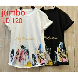 BR16571 - FASHION TSHIRT TUMBLR TEE - size jumbo hitam