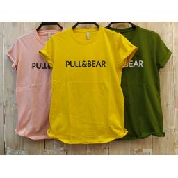 BR16688 - PULL & BEAR TSHIRT TUMBLR TEE - kuning