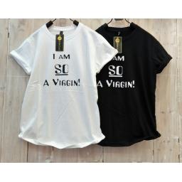 BR16734-2 - VIRGIN TSHIRT TUMBLR TEE - hitam